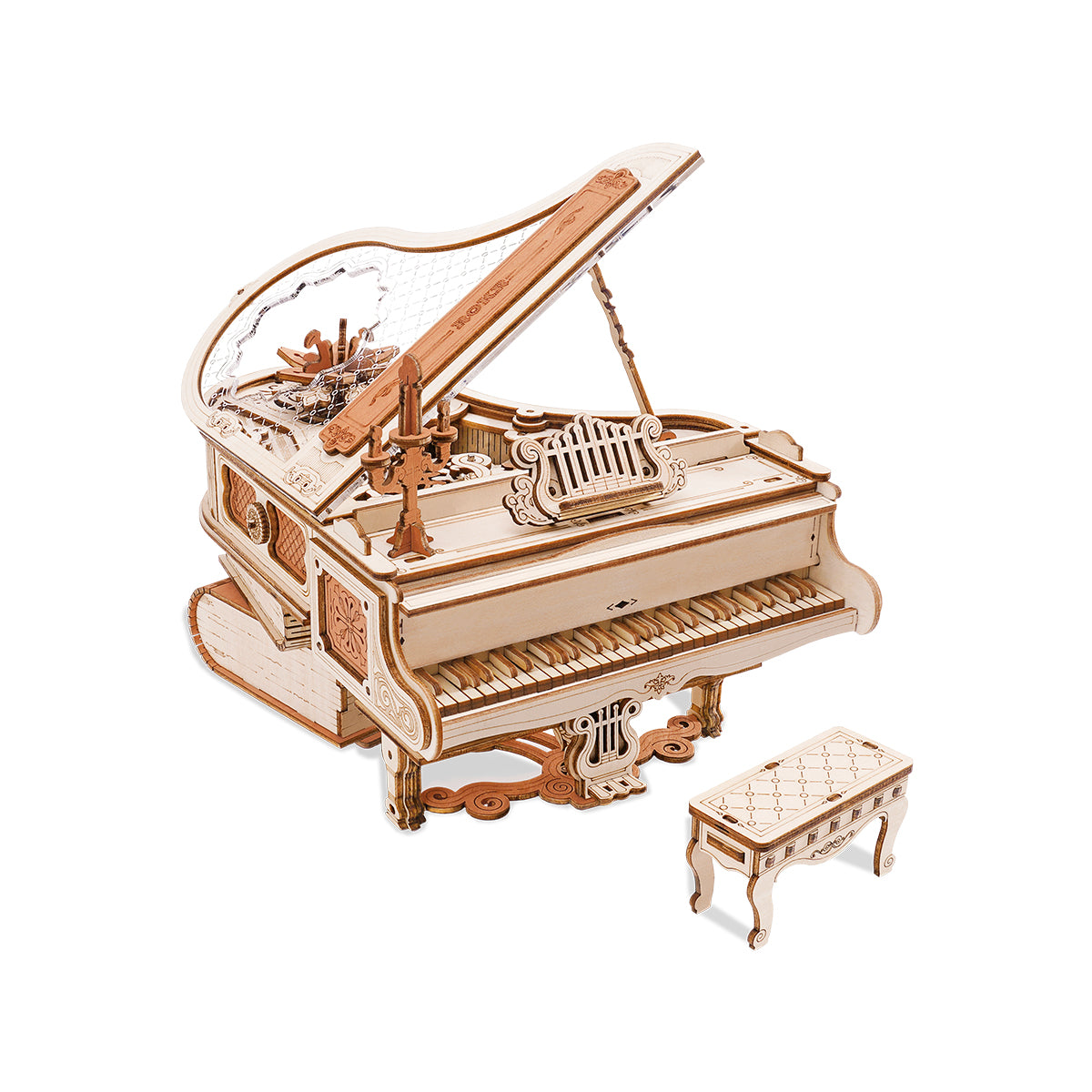 IVOJA Magic Piano Box – Mechanical 3D Wooden Puzzle with Music