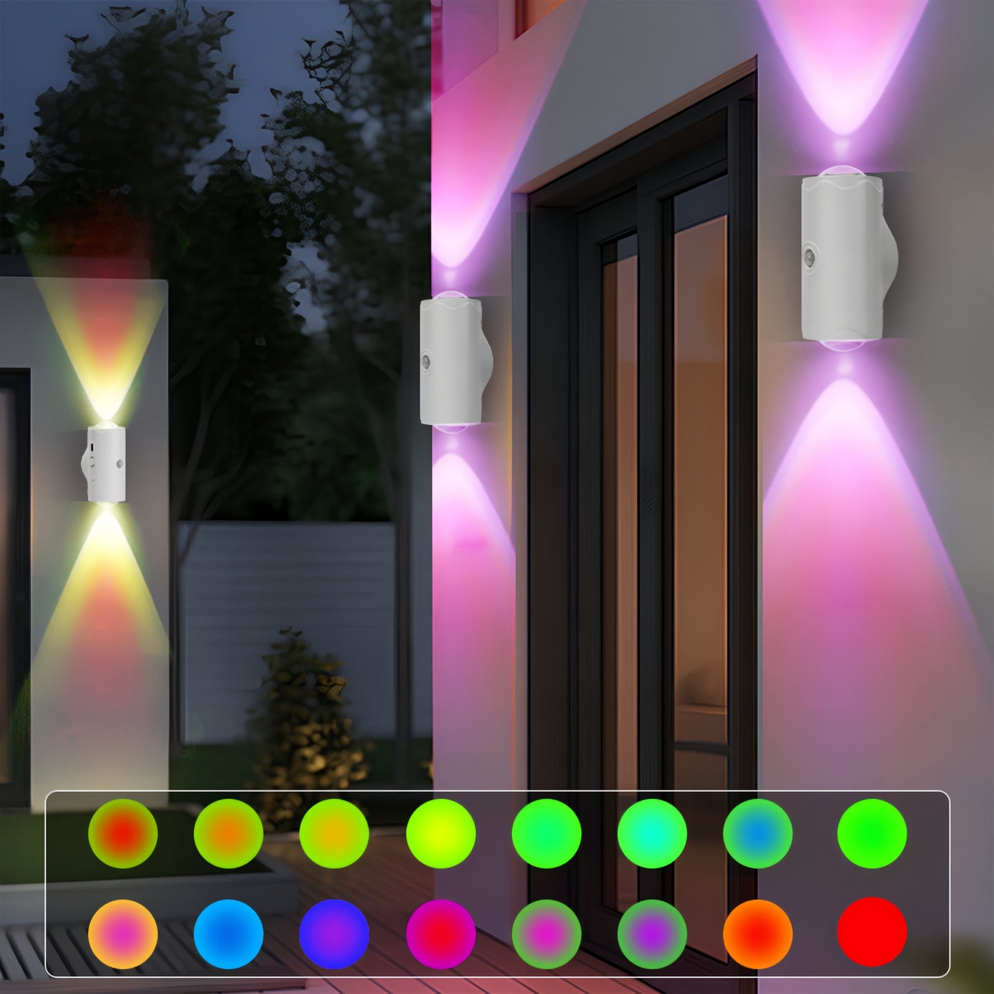 Magnetic Evening Glow Lights (2- or 4-Pack) – Motion-Sensing Wall Mood Lights with Soft Gradient Glow