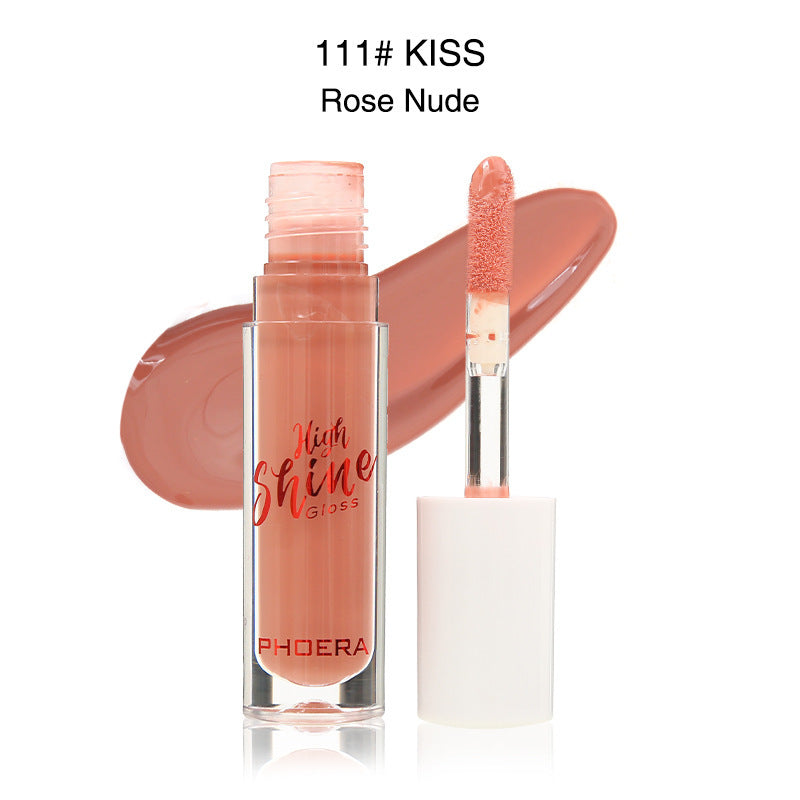 PHOERA Crystal Wave Jelly Lip Gloss – Hydrating High-Shine Lip Balm