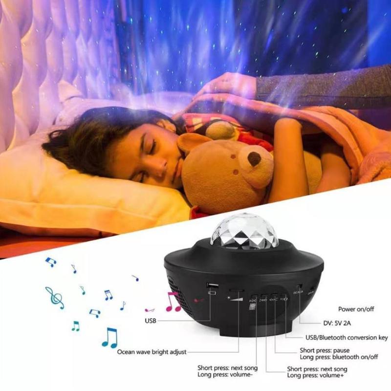 🌙 Galaxy Mood Projector – Soft Star Light for Calm Evenings