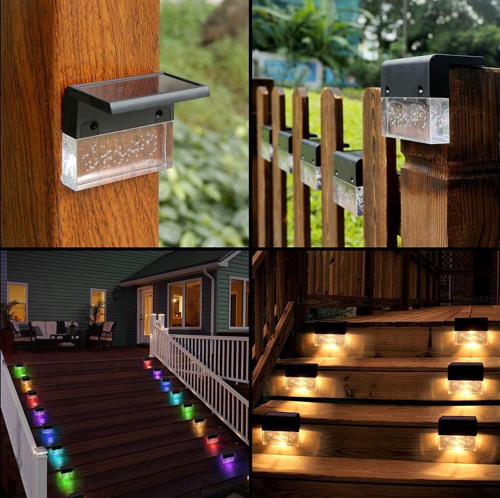 Solar Glow Step Light – Soft Color Ambience for Garden, Patio & Balcony