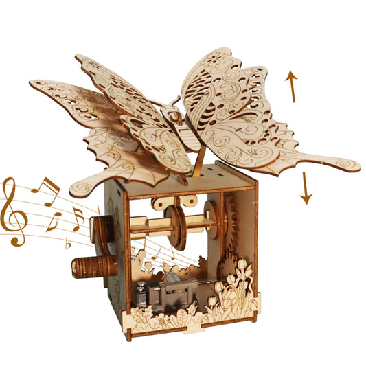 IVOJA Magic Carousel Box – 3D Wooden Puzzle Music Box with Moving Carousel