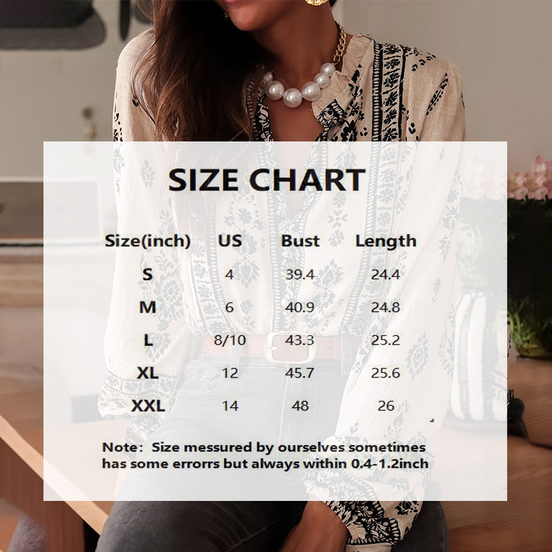 70s-Inspired Ethnic Boho Blouse