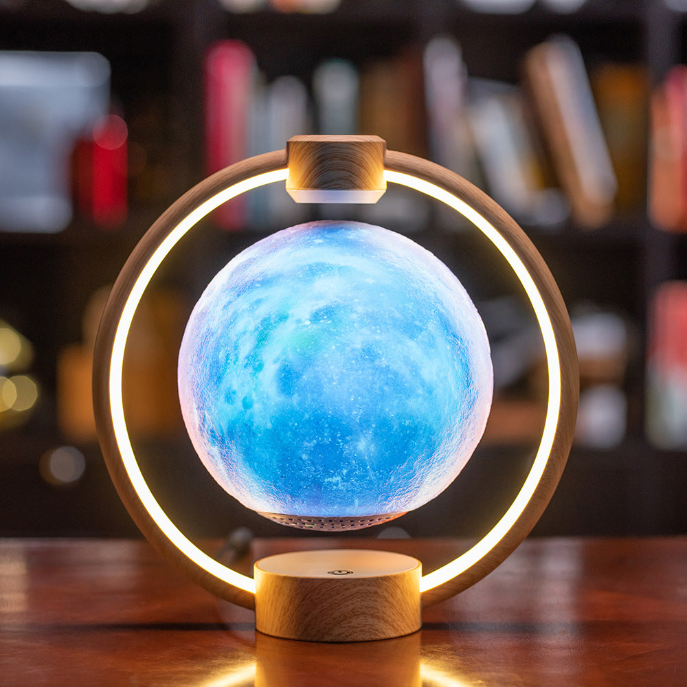 IVOJA Levitating Moon Light – Floating Bluetooth Speaker with LED Glow