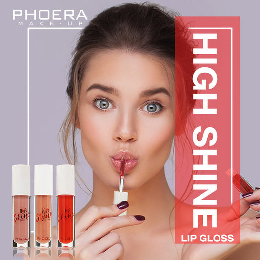 PHOERA Crystal Wave Jelly Lip Gloss – Hydrating High-Shine Lip Balm