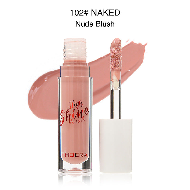 PHOERA Crystal Wave Jelly Lip Gloss – Hydrating High-Shine Lip Balm