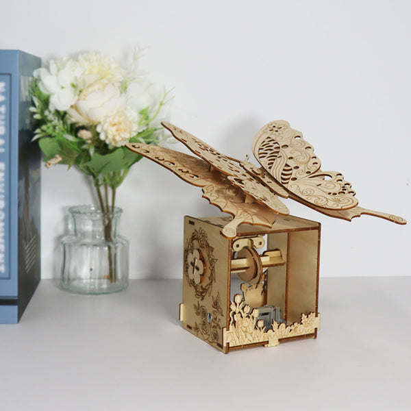 IVOJA Magic Carousel Box – 3D Wooden Puzzle Music Box with Moving Carousel