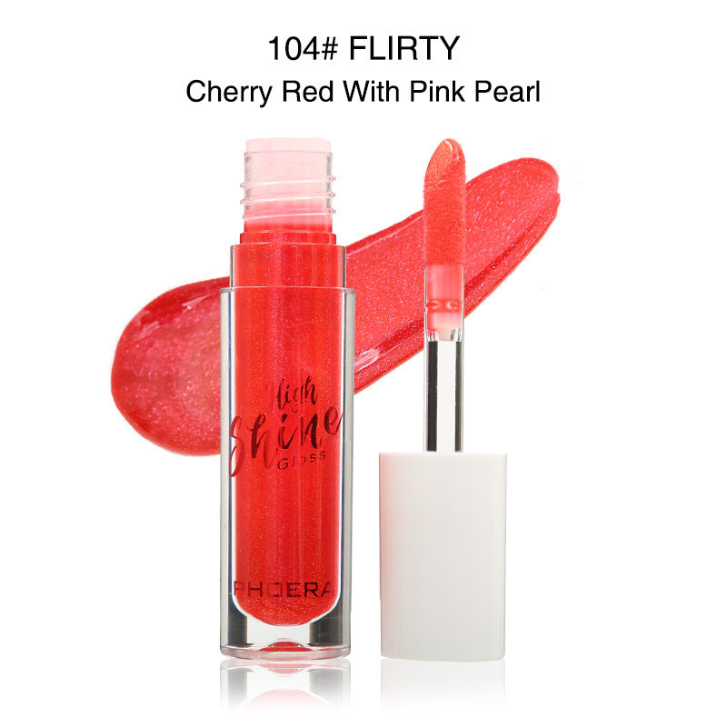 PHOERA Crystal Wave Jelly Lip Gloss – Hydrating High-Shine Lip Balm