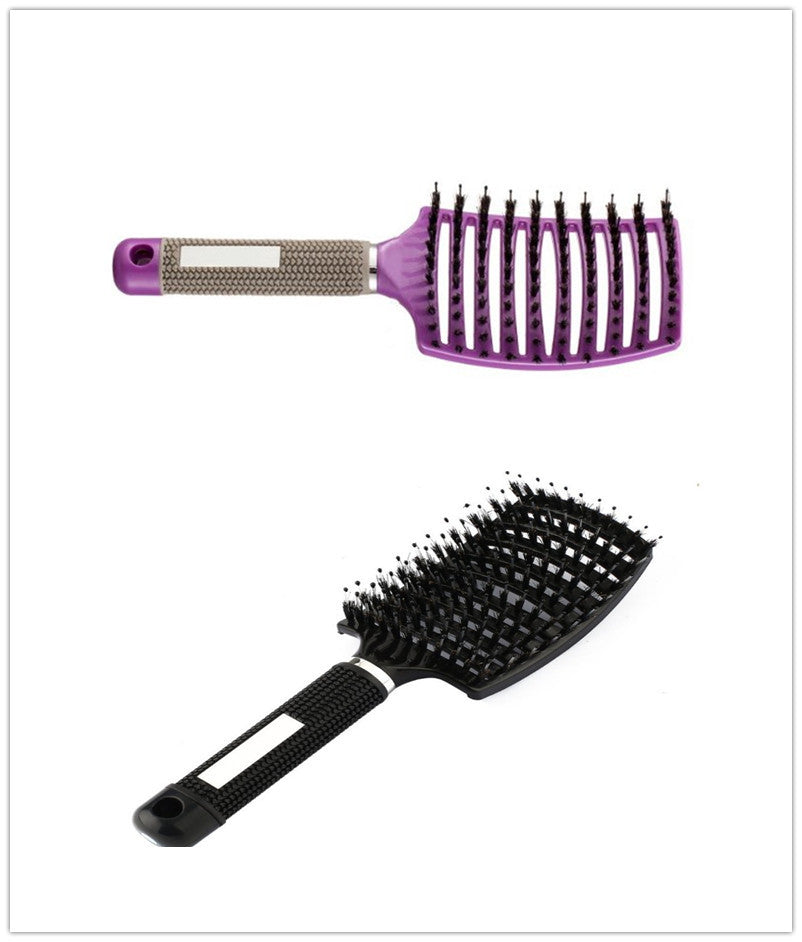 Ivoja Soft-Wave Detangling Hairbrush – Gentle Glide & Scalp Care