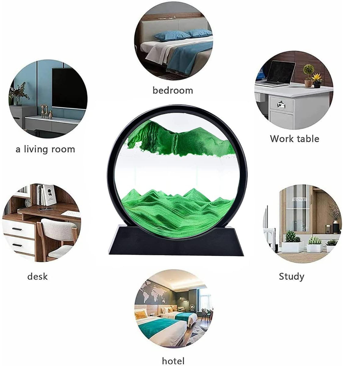 Moving Sand Art „Calm Motion“ – Relaxing Desk & Home Decor