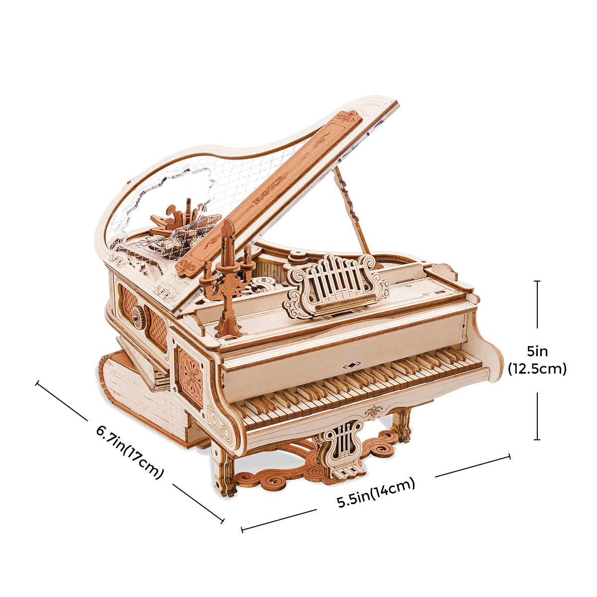 IVOJA Magic Piano Box – Mechanical 3D Wooden Puzzle with Music