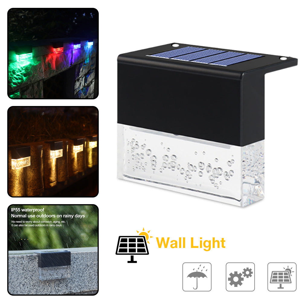 Solar Glow Step Light – Soft Color Ambience for Garden, Patio & Balcony