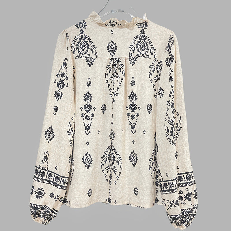 70s-Inspired Ethnic Boho Blouse