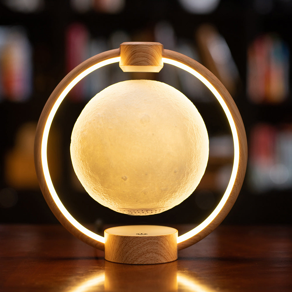 IVOJA Levitating Moon Light – Floating Bluetooth Speaker with LED Glow
