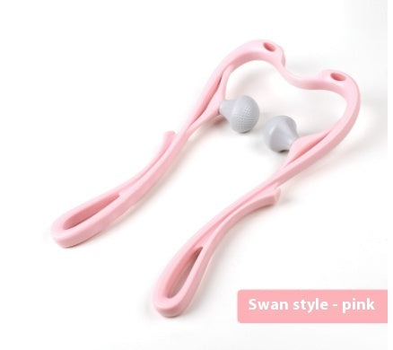 Ivoja 6-Wheel Neck Massager Roller – Manual Relax & Glow Therapy Tool