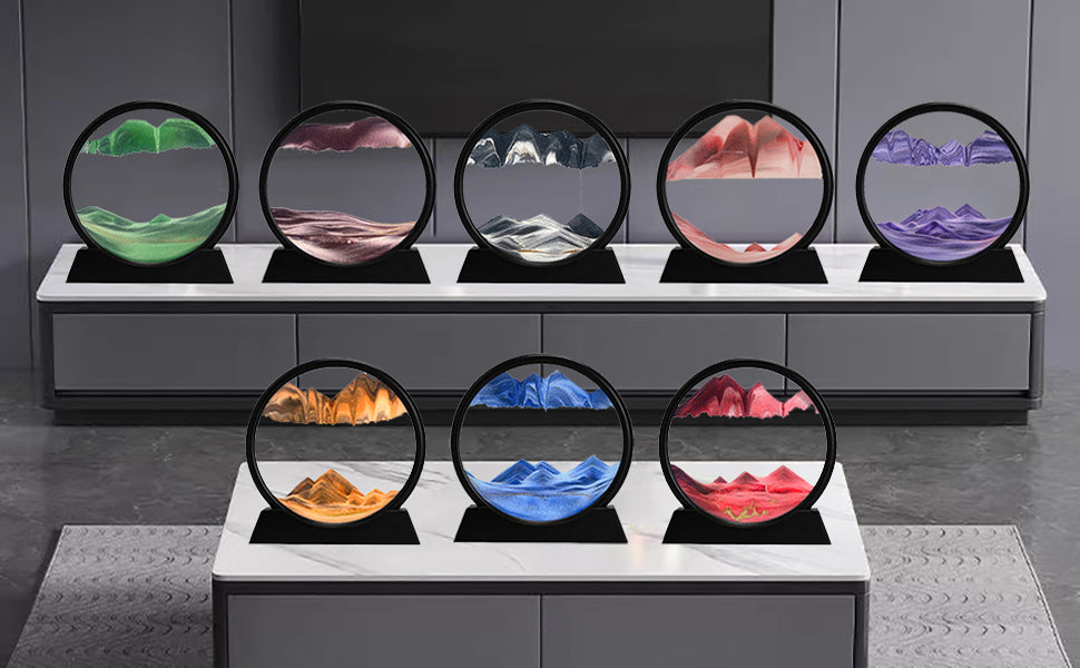 Moving Sand Art „Calm Motion“ – Relaxing Desk & Home Decor