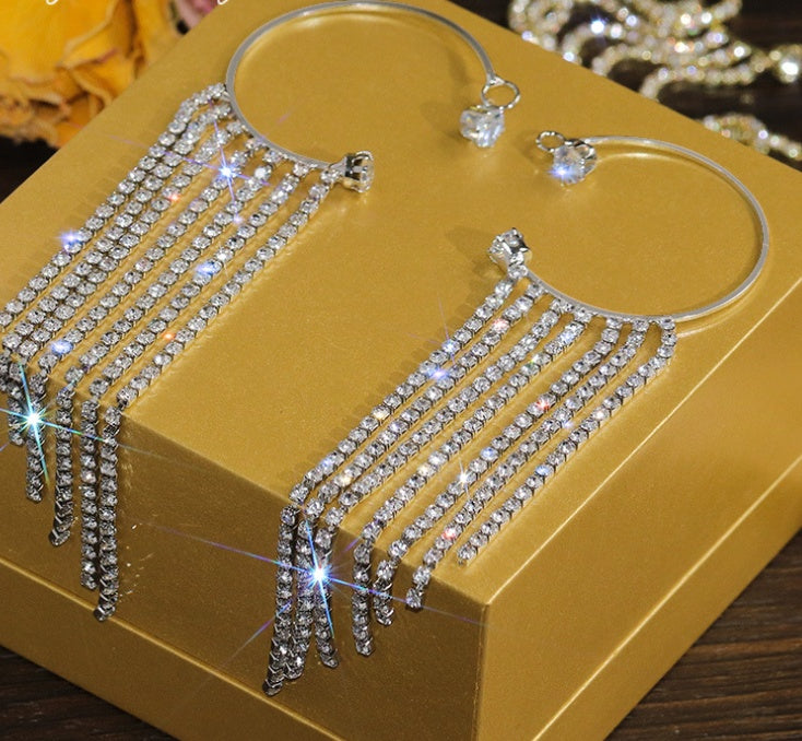 IVOJA ✨ Long Tassel Earrings – Elegant Statement Earrings for Special Moments