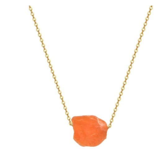 Ivoja Tree of Life Crystal Pillar Necklace – 70s-Inspired Boho Glow 