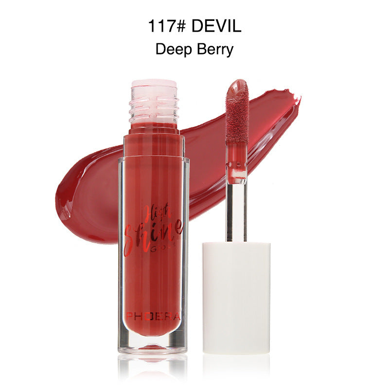 PHOERA Crystal Wave Jelly Lip Gloss – Hydrating High-Shine Lip Balm