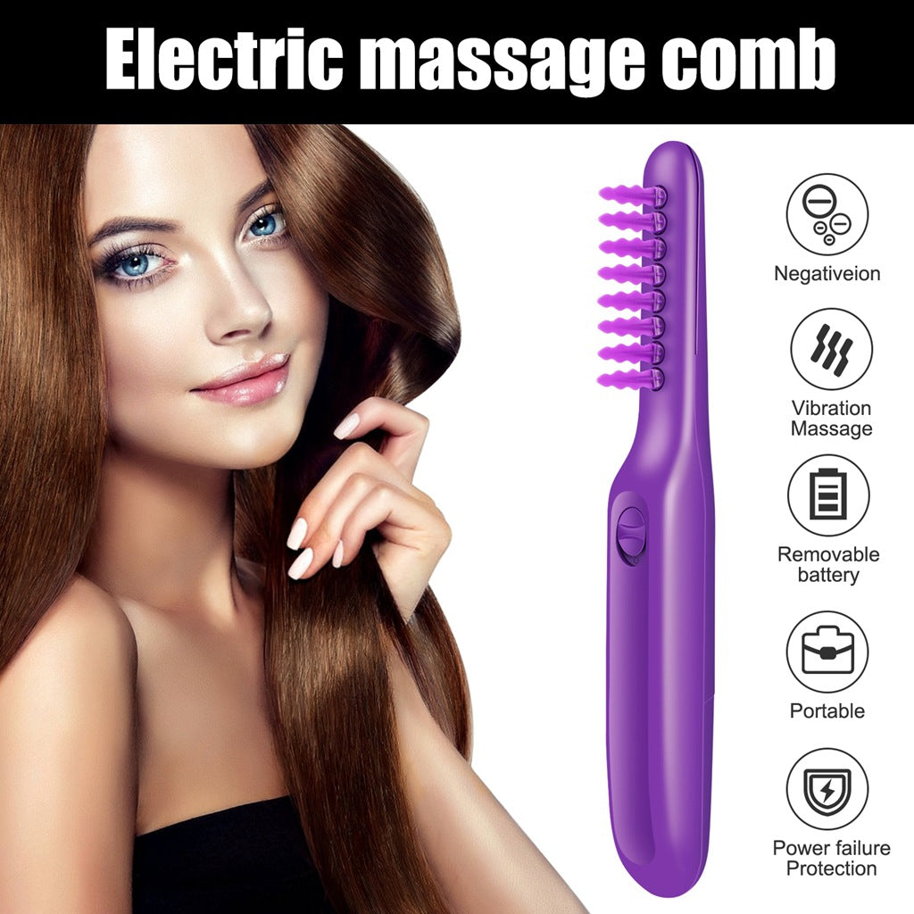 Electric Detangling Brush – Scalp Massage Hair Brush for Smooth, Knot-Free Hair